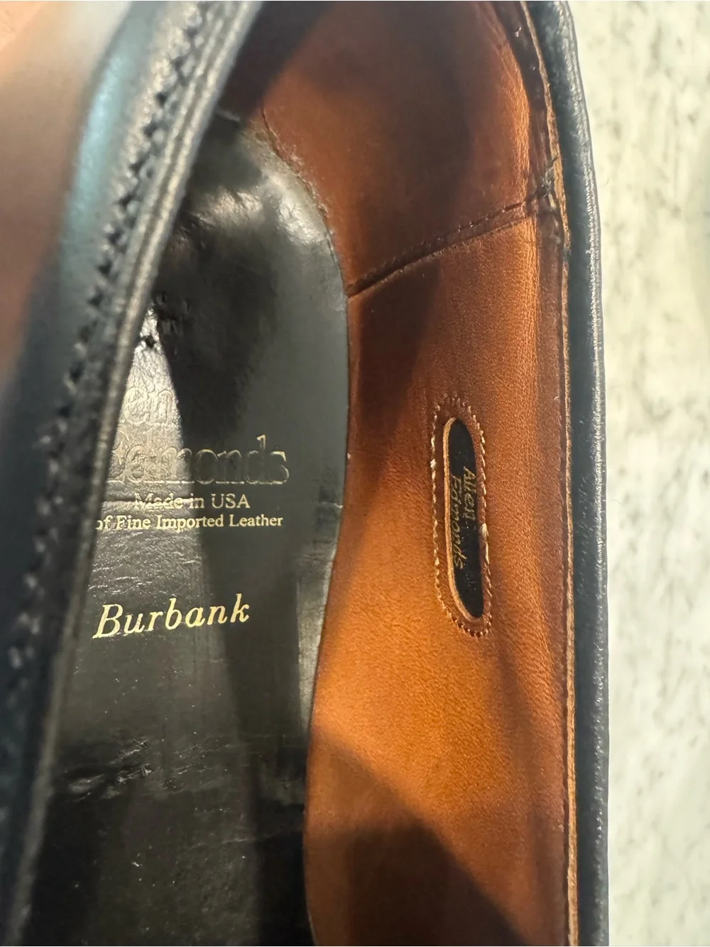 Allen Edmonds Black Leather Bit-Detail Loafers Burbank